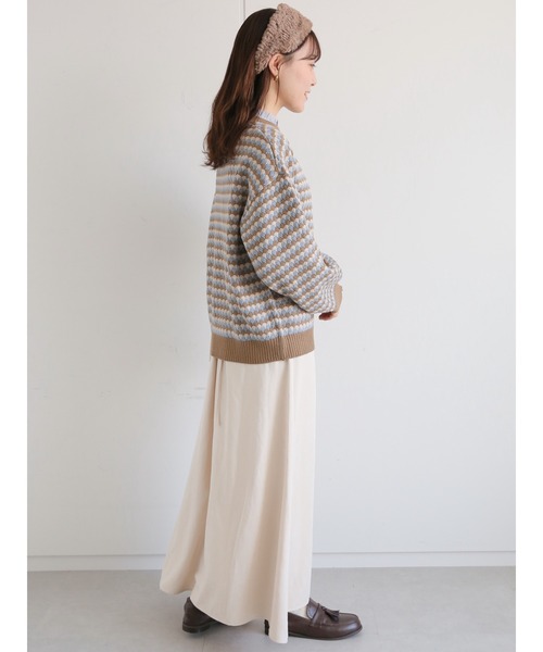 ehka sopo(エヘカソポ)の「後ろレースアップマーメイドスカート(スカート・レディース・モカ/キナリ/ブラック・フリ-)」の15枚目の写真