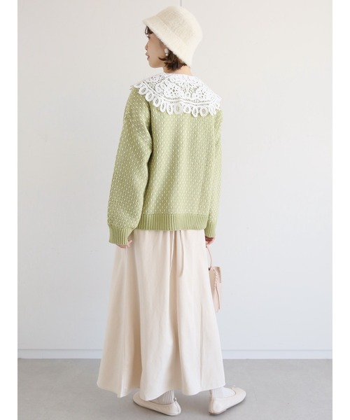 ehka sopo(エヘカソポ)の「後ろレースアップマーメイドスカート(スカート・レディース・モカ/キナリ/ブラック・フリ-)」の16枚目の写真