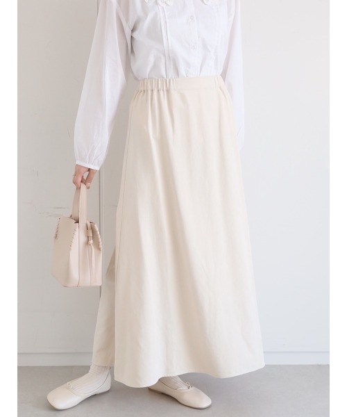 ehka sopo(エヘカソポ)の「後ろレースアップマーメイドスカート(スカート・レディース・モカ/キナリ/ブラック・フリ-)」の22枚目の写真