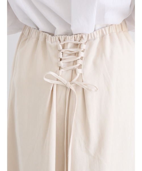 ehka sopo(エヘカソポ)の「後ろレースアップマーメイドスカート(スカート・レディース・モカ/キナリ/ブラック・フリ-)」の7枚目の写真