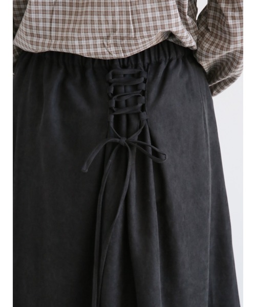 ehka sopo(エヘカソポ)の「後ろレースアップマーメイドスカート(スカート・レディース・モカ/キナリ/ブラック・フリ-)」の13枚目の写真