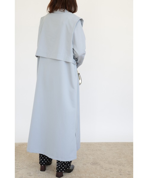 &. NOSTALGIA（アンドドットノスタルジア）の「【ZOZO限定】レイヤード風スリットスリーブワンピース（ワンピース・レディース・グレイッシュベージュ/サックスブルー・FREE）」の13枚目の写真