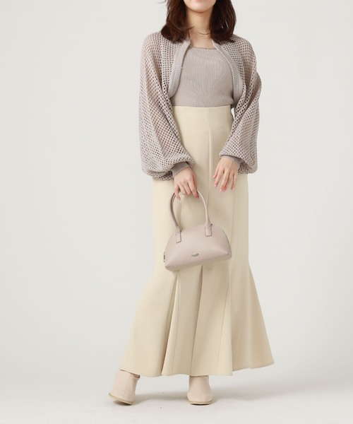 archives（アルシーヴ）の「チェーンニットボレロアンサンブル（ニット/セーター・レディース・ブルー/アイボリー/ブラック/グレイッシュベージュ・MEDIUM）」の9枚目の写真