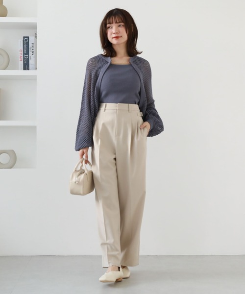 archives（アルシーヴ）の「チェーンニットボレロアンサンブル（ニット/セーター・レディース・ブルー/アイボリー/ブラック/グレイッシュベージュ・MEDIUM）」の18枚目の写真