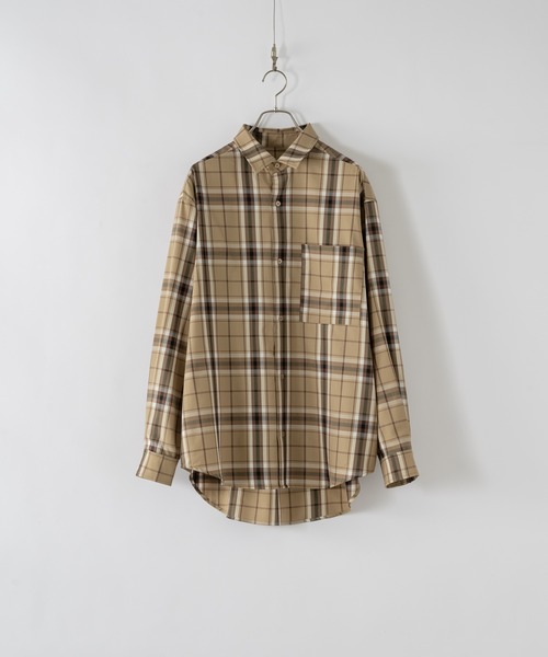 DOOPZ(ドープス)の「CLASSIC CHECK OVERSIZED SHIRT - クラシックチェックオーバーサイズシャツ(シャツ/ブラウス・メンズ・グリーン/ベージュ・LARGE/MEDIUM/SMALL)」の21枚目の写真