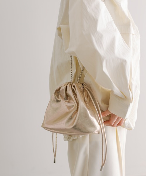 mystic(ミスティック)の「シャーリングミニショルダーバッグ(ショルダーバッグ・レディース・ブラック/シルバー/ゴールド/ホワイト/ネイビー/シルバー系その他2/イエロー・ONE SIZE)」の18枚目の写真