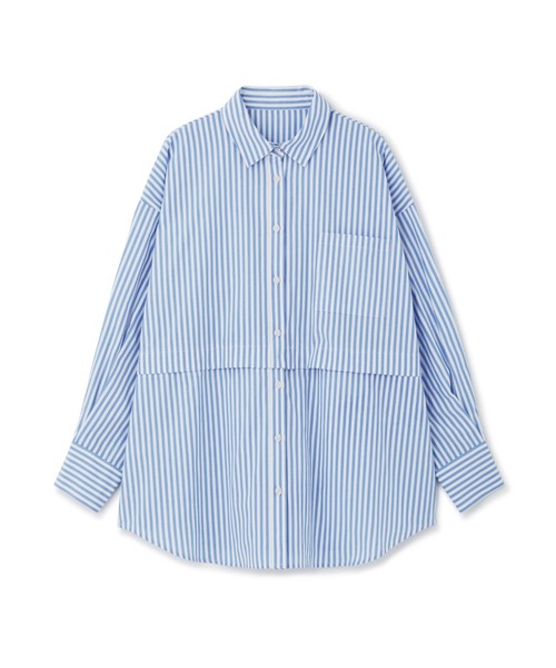 FREE'S MART(フリーズマート)の「◆マルチウェイビッグシャツ(シャツ/ブラウス・レディース・ホワイト/グリーン/ブルー・SMALL/MEDIUM)」の1枚目の写真