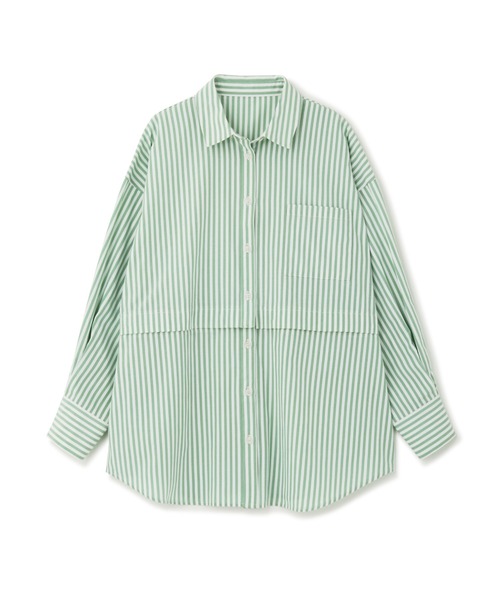 FREE'S MART(フリーズマート)の「◆マルチウェイビッグシャツ(シャツ/ブラウス・レディース・ホワイト/グリーン/ブルー・SMALL/MEDIUM)」の3枚目の写真