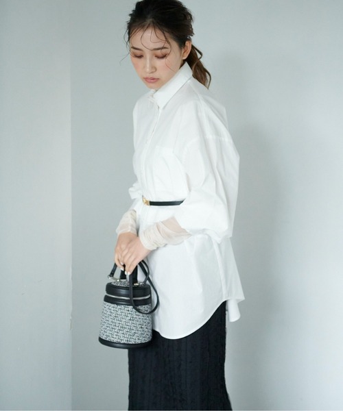 FREE'S MART(フリーズマート)の「◆マルチウェイビッグシャツ(シャツ/ブラウス・レディース・ホワイト/グリーン/ブルー・SMALL/MEDIUM)」の5枚目の写真