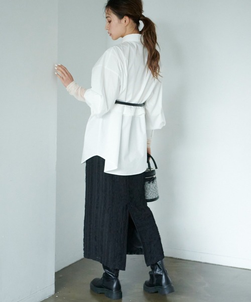 FREE'S MART(フリーズマート)の「◆マルチウェイビッグシャツ(シャツ/ブラウス・レディース・ホワイト/グリーン/ブルー・SMALL/MEDIUM)」の12枚目の写真