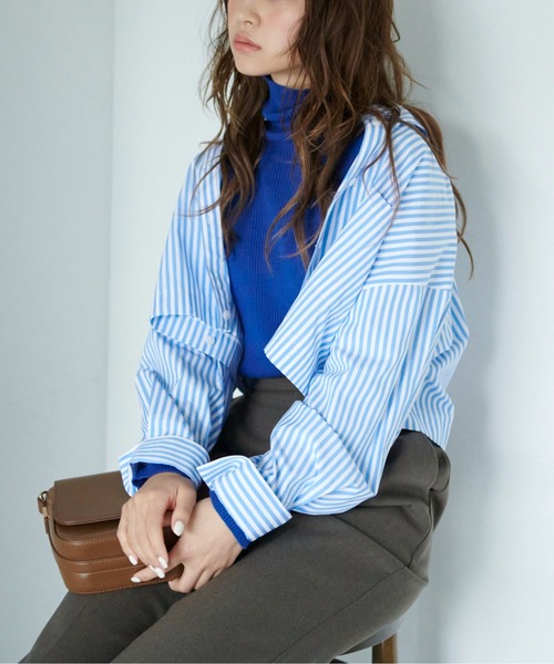 FREE'S MART(フリーズマート)の「◆マルチウェイビッグシャツ(シャツ/ブラウス・レディース・ホワイト/グリーン/ブルー・SMALL/MEDIUM)」の14枚目の写真