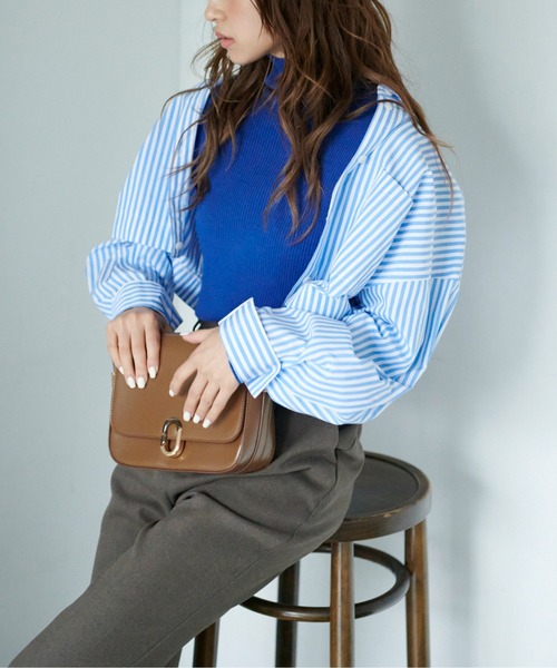 FREE'S MART(フリーズマート)の「◆マルチウェイビッグシャツ(シャツ/ブラウス・レディース・ホワイト/グリーン/ブルー・SMALL/MEDIUM)」の15枚目の写真