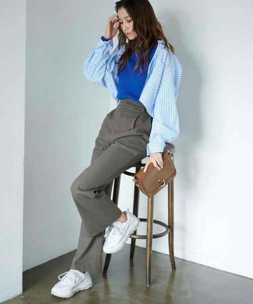 FREE'S MART(フリーズマート)の「◆マルチウェイビッグシャツ(シャツ/ブラウス・レディース・ホワイト/グリーン/ブルー・SMALL/MEDIUM)」の19枚目の写真