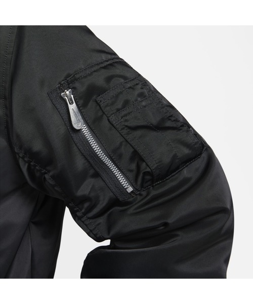 NIKE（ナイキ）の「ナイキ エア メンズ ボンバージャケット / Nike Air Men's Bomber Jacket＜S-2XL 展開＞（MA-1・メンズ・グレー/ブラック・L/XL/2XL/S/M）」の6枚目の写真