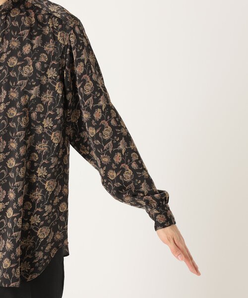 EDIFICE LA BOUCLE（エディフィスラブークル）の「【LA BOUCLE / ラブークル】スタンドカラーシャツ パターン（シャツ/ブラウス・メンズ・ブラック/ブラック系その他/ブラック×ブラック/ブラックミックス/スミクロ・2/3/1）」の11枚目の写真