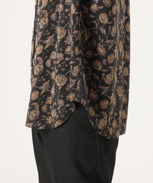 EDIFICE LA BOUCLE（エディフィスラブークル）の「【LA BOUCLE / ラブークル】スタンドカラーシャツ パターン（シャツ/ブラウス・メンズ・ブラック/ブラック系その他/ブラック×ブラック/ブラックミックス/スミクロ・2/3/1）」の13枚目の写真