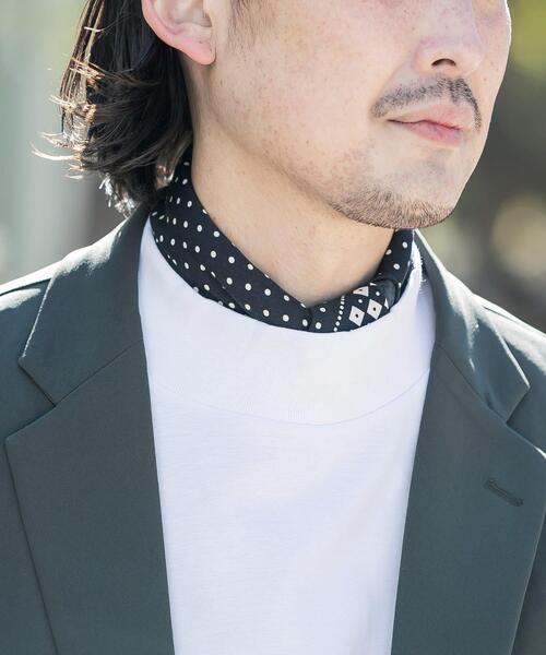 URBAN RESEARCH DOORS(アーバンリサーチドアーズ)の「LIFE STYLE TAILOR コットンシルクドット柄ネッカチーフ(ハンカチ/ハンドタオル・メンズ・ブラック/ネイビー/ブラウン/グリーン・-)」の12枚目の写真