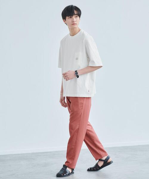 CHUMS(チャムス)の「【別注】<CHUMS> ロゴ ポケット Tシャツ カットソー(Tシャツ/カットソー・メンズ・ライラック/ベージュ/ホワイト・S/XL/L/M)」の15枚目の写真