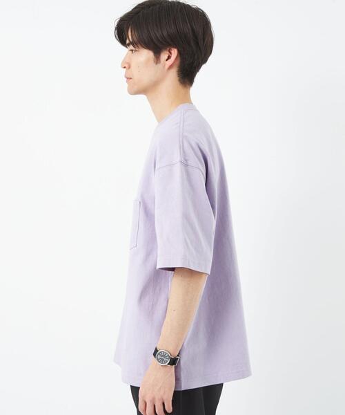 CHUMS(チャムス)の「【別注】<CHUMS> ロゴ ポケット Tシャツ カットソー(Tシャツ/カットソー・メンズ・ライラック/ベージュ/ホワイト・S/XL/L/M)」の11枚目の写真