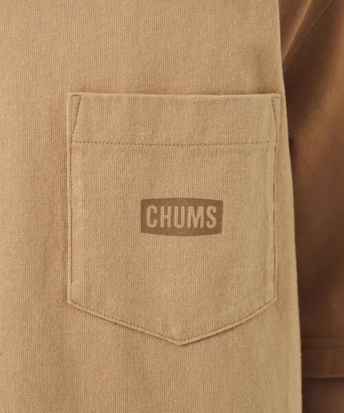 CHUMS(チャムス)の「【別注】<CHUMS> ロゴ ポケット Tシャツ カットソー(Tシャツ/カットソー・メンズ・ライラック/ベージュ/ホワイト・S/XL/L/M)」の17枚目の写真