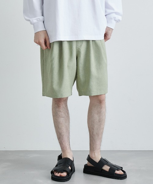 JUNRED(ジュンレッド)の「リネンライクイージーショートパンツ(その他パンツ・メンズ・オリーブ/ブラウン/キナリ・M/L/LL)」の3枚目の写真