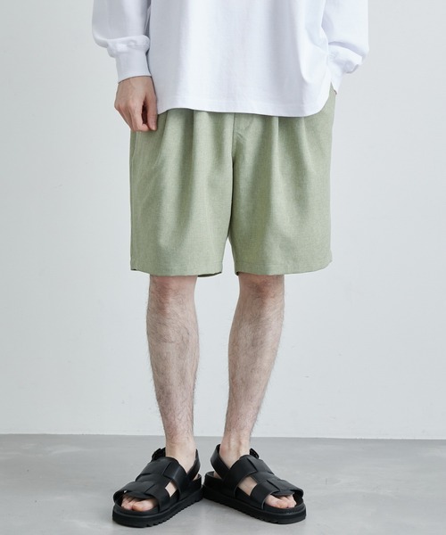 JUNRED(ジュンレッド)の「リネンライクイージーショートパンツ(その他パンツ・メンズ・オリーブ/ブラウン/キナリ・M/L/LL)」の9枚目の写真