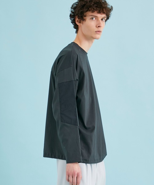 CITY TOKYO（シティトウキョウ）の「DOCKINGNYLOTNL/STシャツ（Tシャツ/カットソー・メンズ・ブラウン/ダークグレー/ブラック/ライトグレー・1/2）」の17枚目の写真