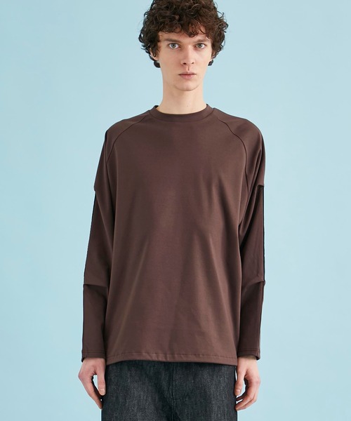 CITY TOKYO（シティトウキョウ）の「DOCKINGNYLOTNL/STシャツ（Tシャツ/カットソー・メンズ・ブラウン/ダークグレー/ブラック/ライトグレー・1/2）」の9枚目の写真