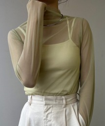 Amiur | sheer multi tops(Tシャツ/カットソー)