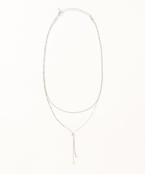 iso（イソ）の「Y字ループタイネックレス（ネックレス・レディース・シルバー/ゴールド・FREE）」の6枚目の写真