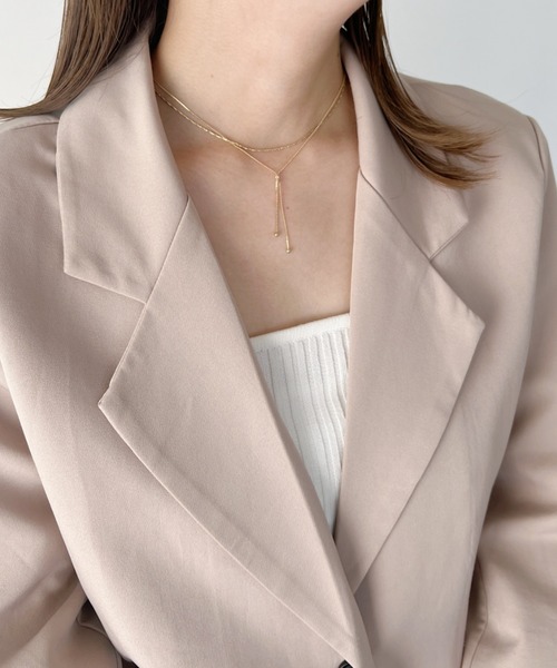 iso（イソ）の「Y字ループタイネックレス（ネックレス・レディース・シルバー/ゴールド・FREE）」の22枚目の写真