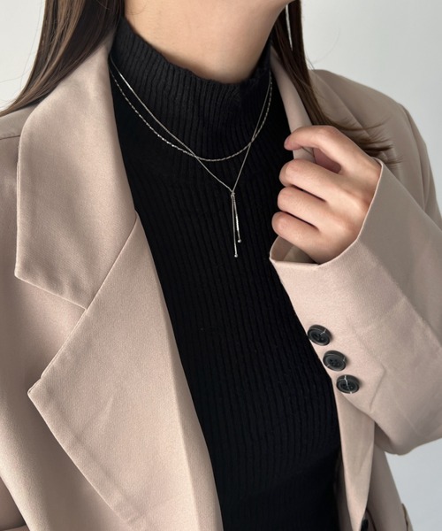 iso（イソ）の「Y字ループタイネックレス（ネックレス・レディース・シルバー/ゴールド・FREE）」の16枚目の写真