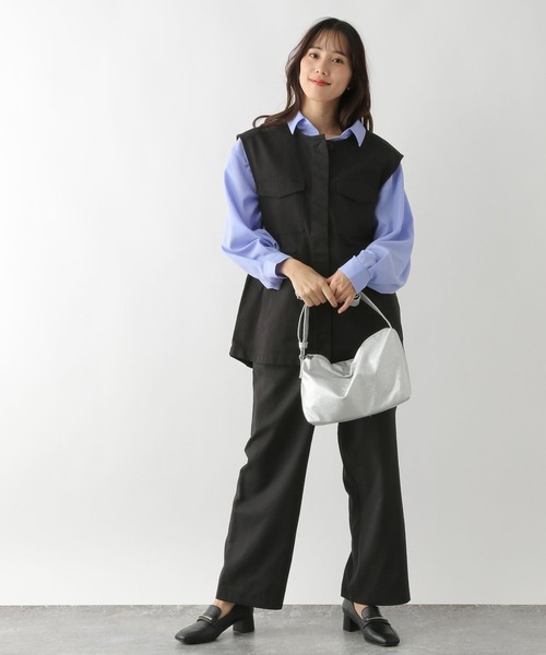 GLOBAL WORK(グローバルワーク)の「ミリタリーベスト/177871(ベスト・レディース・カーキ/スミクロ/ダークグレー・FREE)」の7枚目の写真