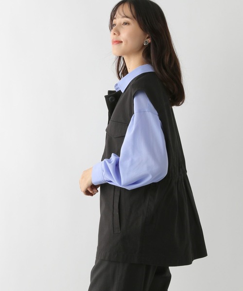 GLOBAL WORK(グローバルワーク)の「ミリタリーベスト/177871(ベスト・レディース・カーキ/スミクロ/ダークグレー・FREE)」の9枚目の写真