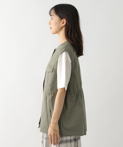 GLOBAL WORK(グローバルワーク)の「ミリタリーベスト/177871(ベスト・レディース・カーキ/スミクロ/ダークグレー・FREE)」の18枚目の写真