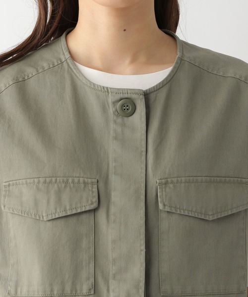 GLOBAL WORK(グローバルワーク)の「ミリタリーベスト/177871(ベスト・レディース・カーキ/スミクロ/ダークグレー・FREE)」の22枚目の写真