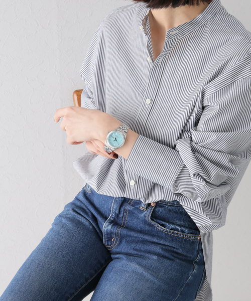 TIMEX(タイメックス)の「【TIMEX/タイメックス】Waterbury Legacy 36mm スカイブルー【 ウォッチ 】(アナログ腕時計・レディース・シルバー・FREE)」の2枚目の写真