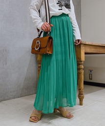 un dix cors | 存在感抜群の目を引く　切替ギャザースカート(スカート)
