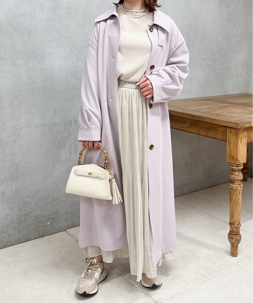 un dix cors（アンディコール）の「切替ギャザースカート（スカート・レディース・グリーン/ブルー/ベージュ・FREE）」の8枚目の写真