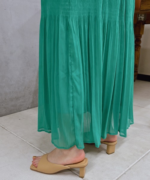 un dix cors（アンディコール）の「切替ギャザースカート（スカート・レディース・グリーン/ブルー/ベージュ・FREE）」の19枚目の写真