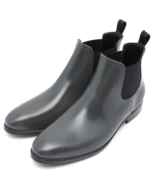 OUTLET（アウトレット）の「【Discoat Parisien】サイドゴアレインブーツ（ブーツ・メンズ・グレー/ブラック・LARGE/MEDIUM）」の2枚目の写真