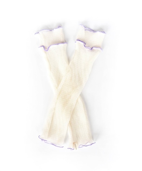 CONTROL FREAK / CTFK(コントロールフリーク)の「CONTROL FREAK(コントロールフリーク)シアーアームカバー(アームカバー・レディース・アイボリー/ブラック/グリーン・FREE)」の10枚目の写真