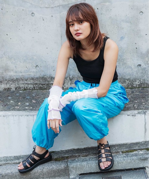 CONTROL FREAK / CTFK(コントロールフリーク)の「CONTROL FREAK(コントロールフリーク)シアーアームカバー(アームカバー・レディース・アイボリー/ブラック/グリーン・FREE)」の15枚目の写真