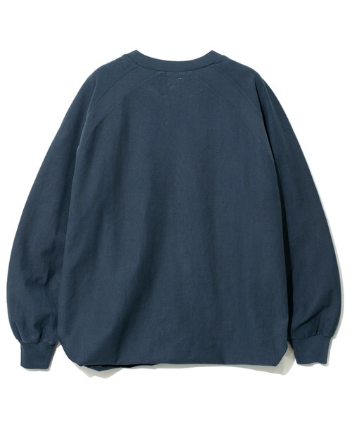 AOZORA(アオゾラ)の「AOZORA/アオゾラ ストライプインレイラグランロンT(Tシャツ/カットソー・メンズ・ブルー系その他/ブラック/マスタード・MEDIUM/LARGE/X-LARGE)」の4枚目の写真