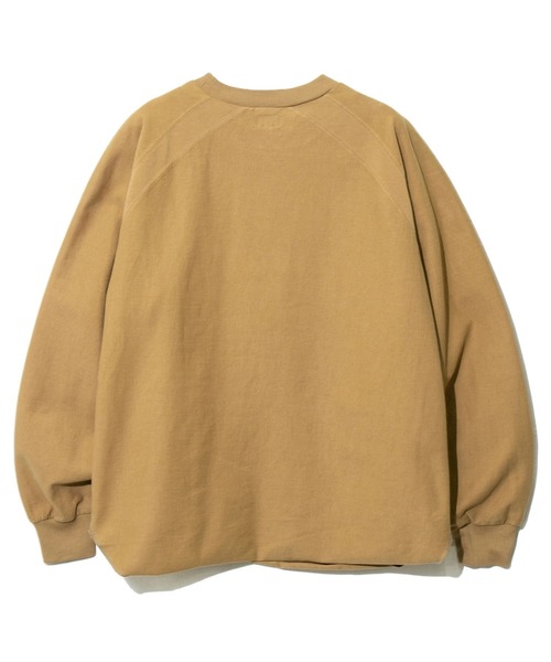 AOZORA(アオゾラ)の「AOZORA/アオゾラ ストライプインレイラグランロンT(Tシャツ/カットソー・メンズ・ブルー系その他/ブラック/マスタード・MEDIUM/LARGE/X-LARGE)」の6枚目の写真