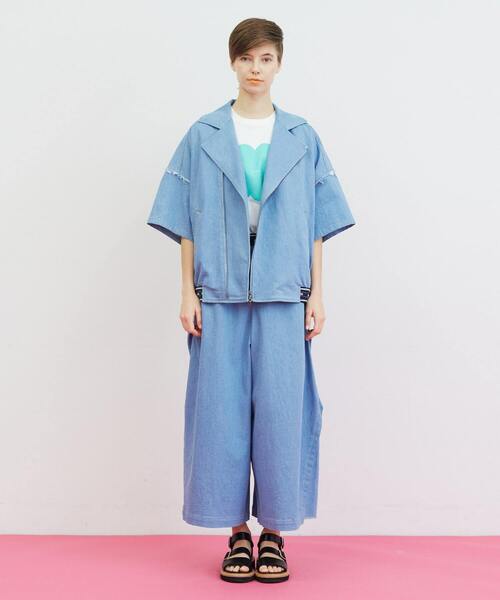 FRAPBOIS（フラボア）の「ラフデニム パンツ（その他パンツ・レディース・サックスブルー/ネイビー・1/0）」の15枚目の写真