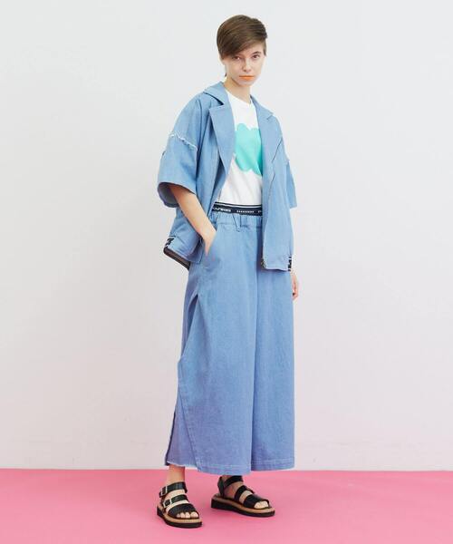 FRAPBOIS（フラボア）の「ラフデニム パンツ（その他パンツ・レディース・サックスブルー/ネイビー・1/0）」の18枚目の写真