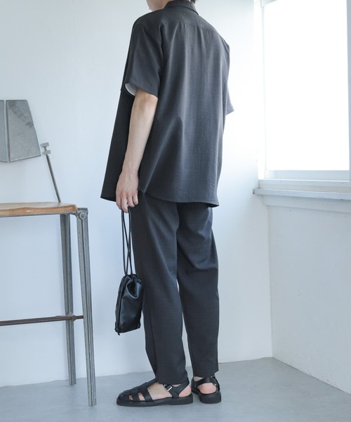 SENSE OF PLACE by URBAN RESEARCH(センスオブプレイスバイアーバンリサーチ)の「『セットアップ対応』『イージーケア』リネンライクテーパードパンツ(その他パンツ・メンズ・ロイヤルブルー/アイボリー/チャコールグレー/ライトブルー・MEDIUM/LARGE)」の12枚目の写真