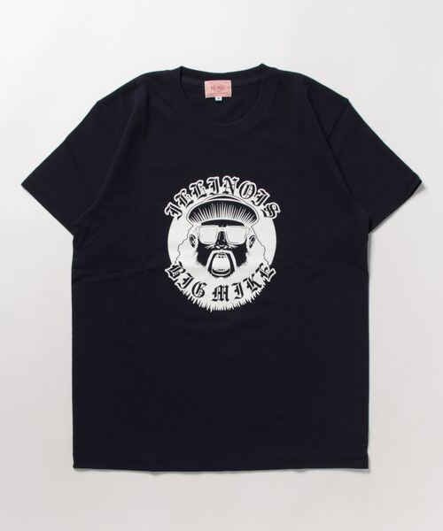 BIG MIKE(ビッグマイク)の「BIG MIKE ビッグマイク/ OJISAN COLLEGE SS TEE オジサン カレッジ 半袖プリント Tシャツ / 102328401(Tシャツ/カットソー・メンズ・ホワイト/ネイビー/ブラック/杢グレー/キャメル・MEDIUM/LARGE/X-LARGE)」の1枚目の写真