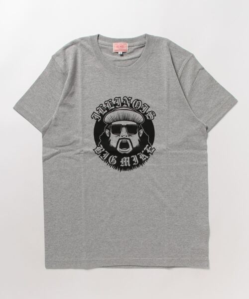 BIG MIKE(ビッグマイク)の「BIG MIKE ビッグマイク/ OJISAN COLLEGE SS TEE オジサン カレッジ 半袖プリント Tシャツ / 102328401(Tシャツ/カットソー・メンズ・ホワイト/ネイビー/ブラック/杢グレー/キャメル・MEDIUM/LARGE/X-LARGE)」の10枚目の写真